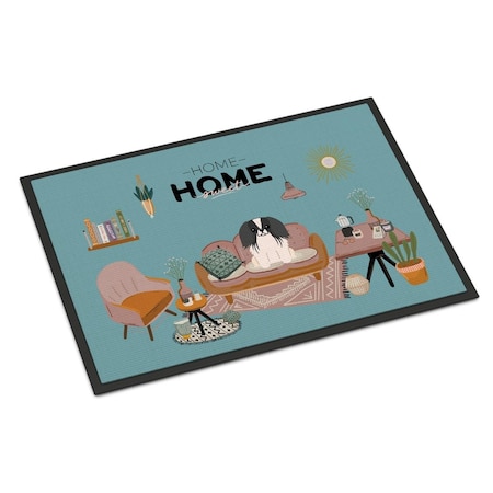 Carolines Treasures 24 x 36 in. Black White Pekingese Sweet Home Indoor or Outdoor Mat CK7950JMAT